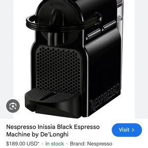 Nespresso Black Compact Espresso Machine